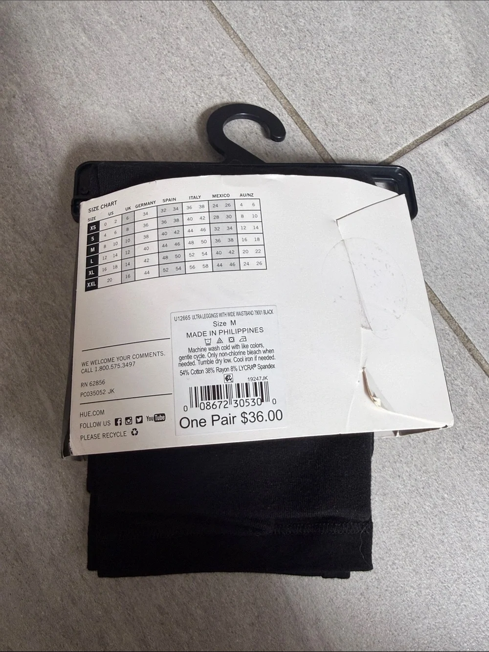 Hue Black Women's Leggings size M
